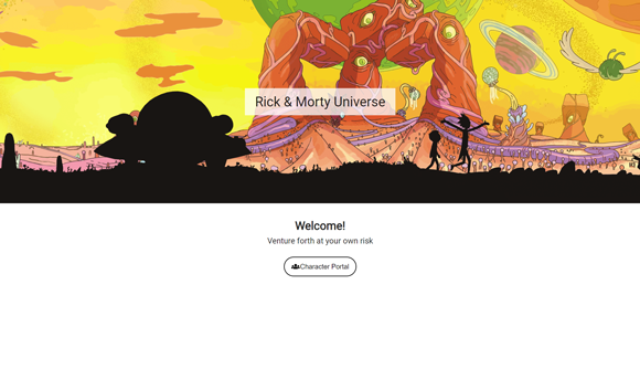 React App that uses a Rick and Morty API